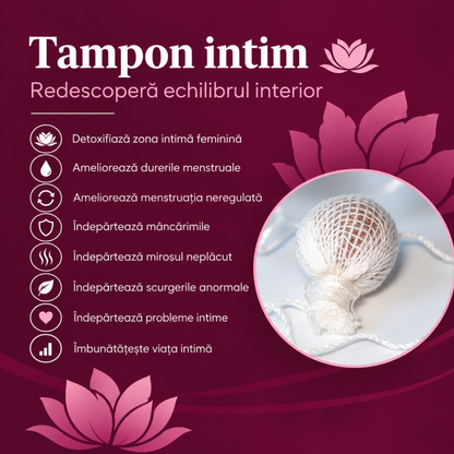 Tampon intim detoxifiant – beneficii pentru echilibru și confort intim