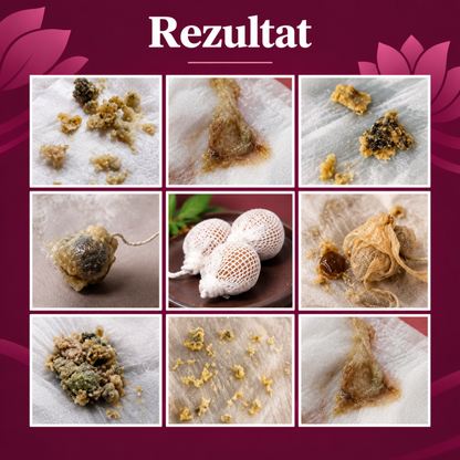 Tampon intim detoxifiant – exemple vizuale după utilizare